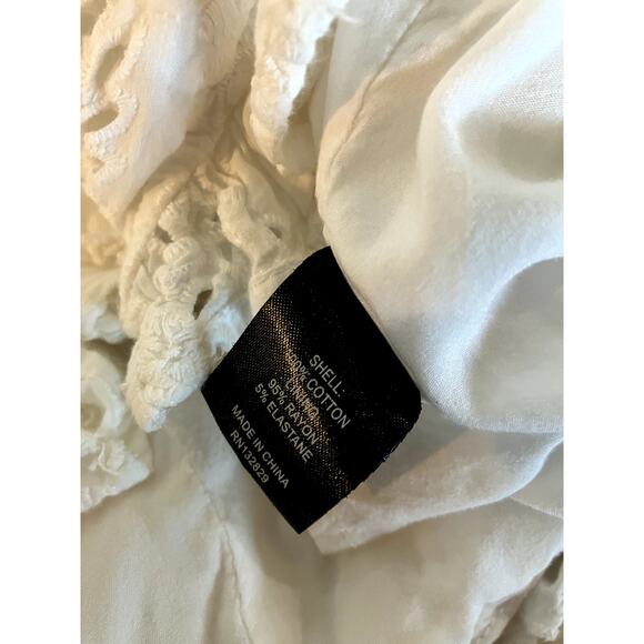 Revolve MAJORELLE Abigail Eyelet Romper in White Size Small S FEMININE SOFT GIRL - Picture 9 of 9